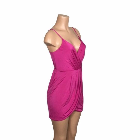Pink wrap mini dress. New - Picture 10 of 16